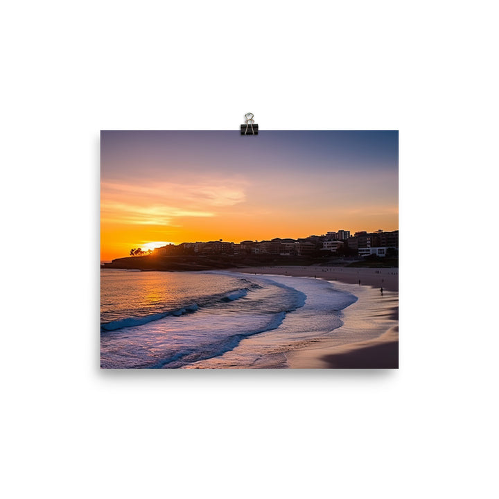 Bondi Beach Sunrise photo paper poster - Posterfy.AI