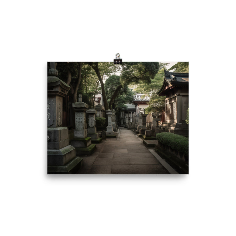 The Tranquil Side of Tokyo photo paper poster - Posterfy.AI