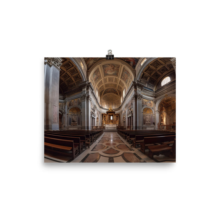 Romes Beautiful Churches photo paper poster - Posterfy.AI