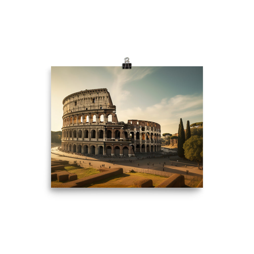 Discovering Romes Ancient Wonders photo paper poster - Posterfy.AI