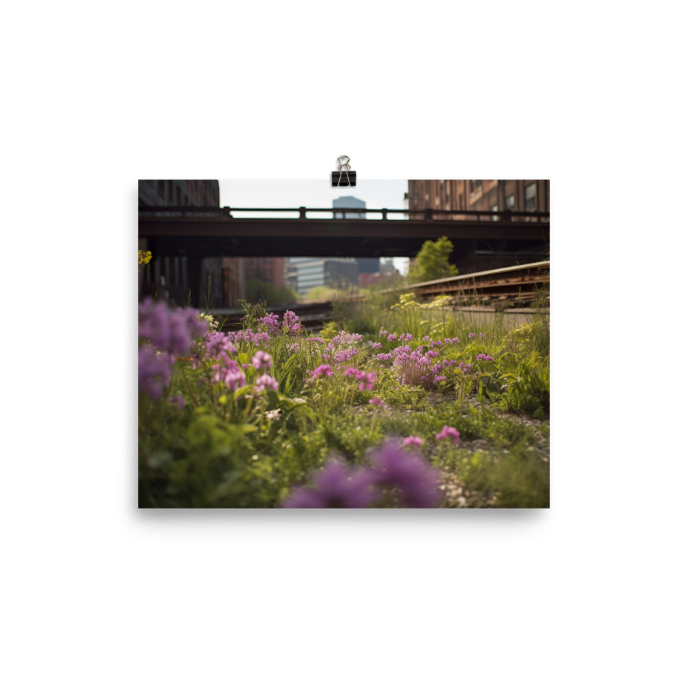 The Beauty of New Yorks Urban Nature photo paper poster - Posterfy.AI