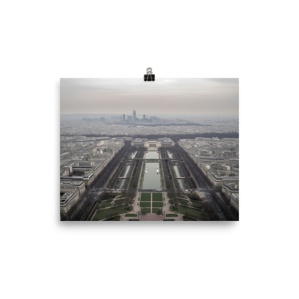 From the Top of the Eiffel Tower photo paper poster - Posterfy.AI