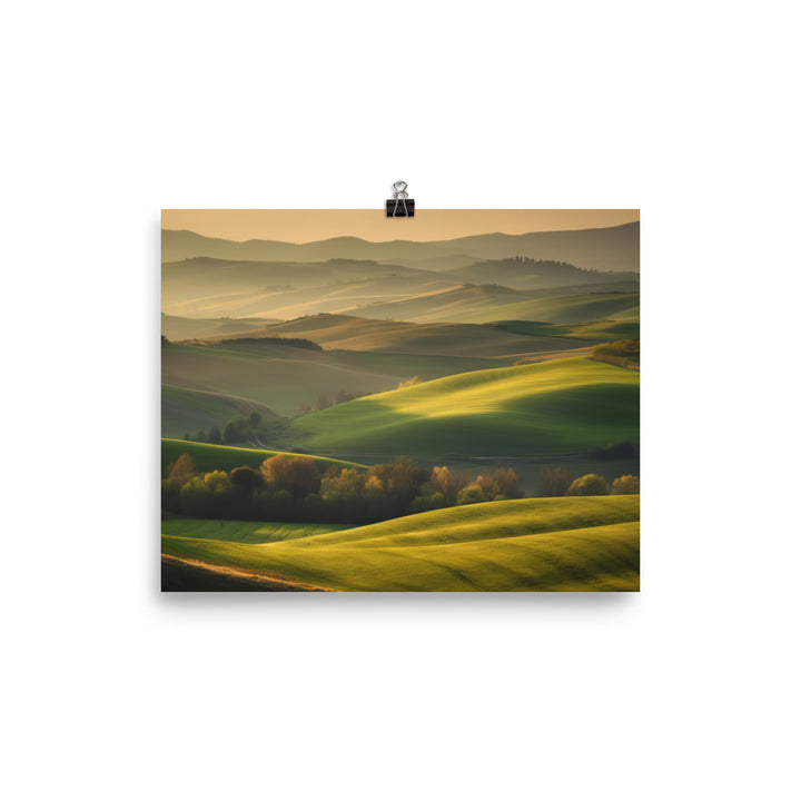 The Rolling Hills photo paper poster - Posterfy.AI