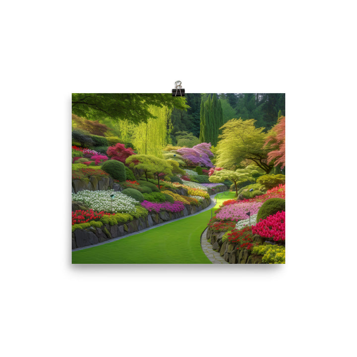 The Colorful Gardens photo paper poster - Posterfy.AI