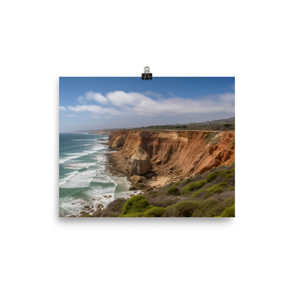 The Coastal Cliffs photo paper poster - Posterfy.AI