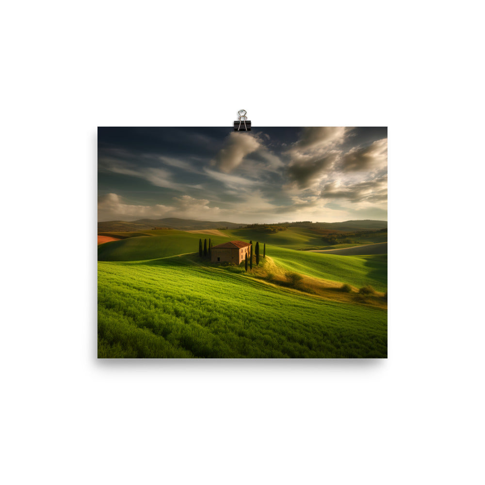 Picturesque European Countryside photo paper poster - Posterfy.AI