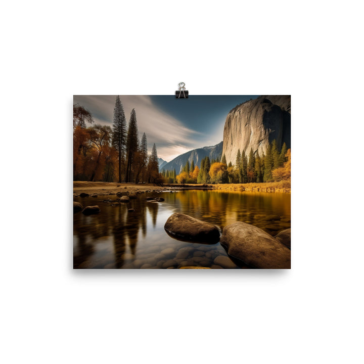 Majestic Yosemite National Park photo paper poster - Posterfy.AI