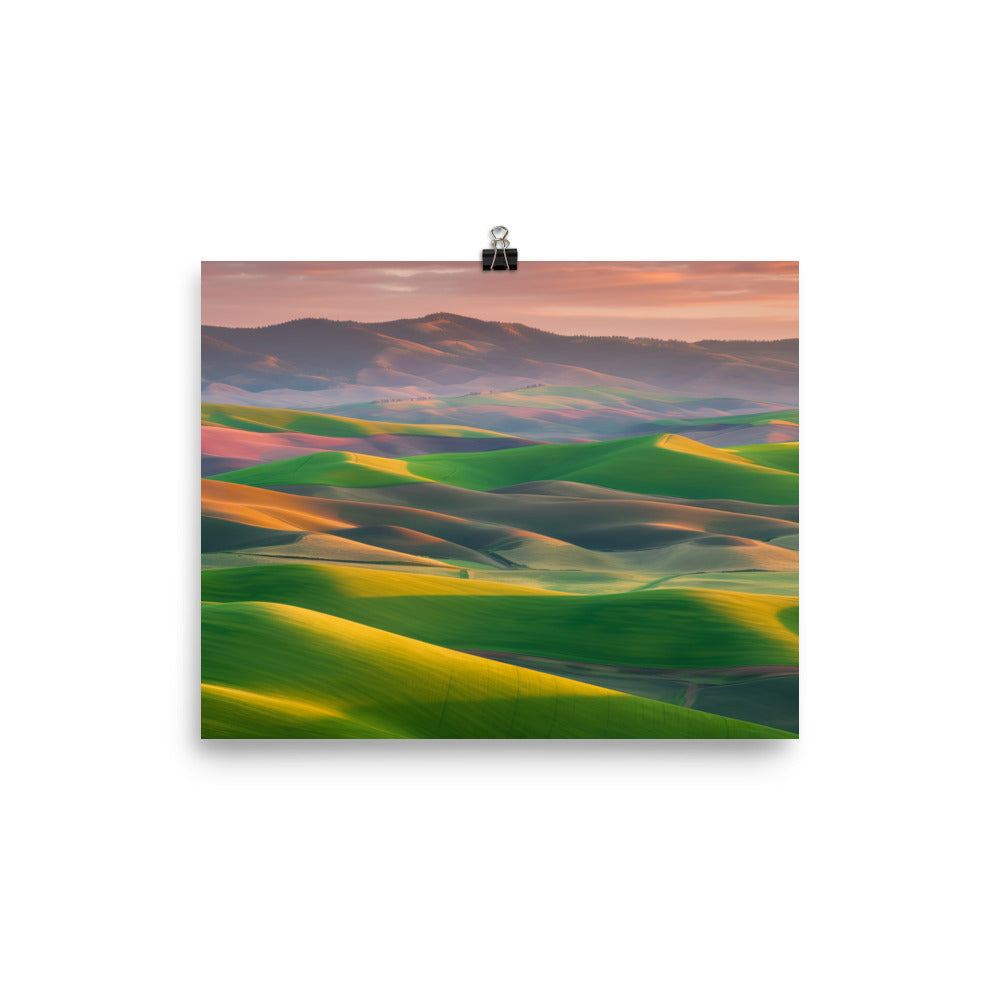 Gorgeous Rolling Hills photo paper poster - Posterfy.AI