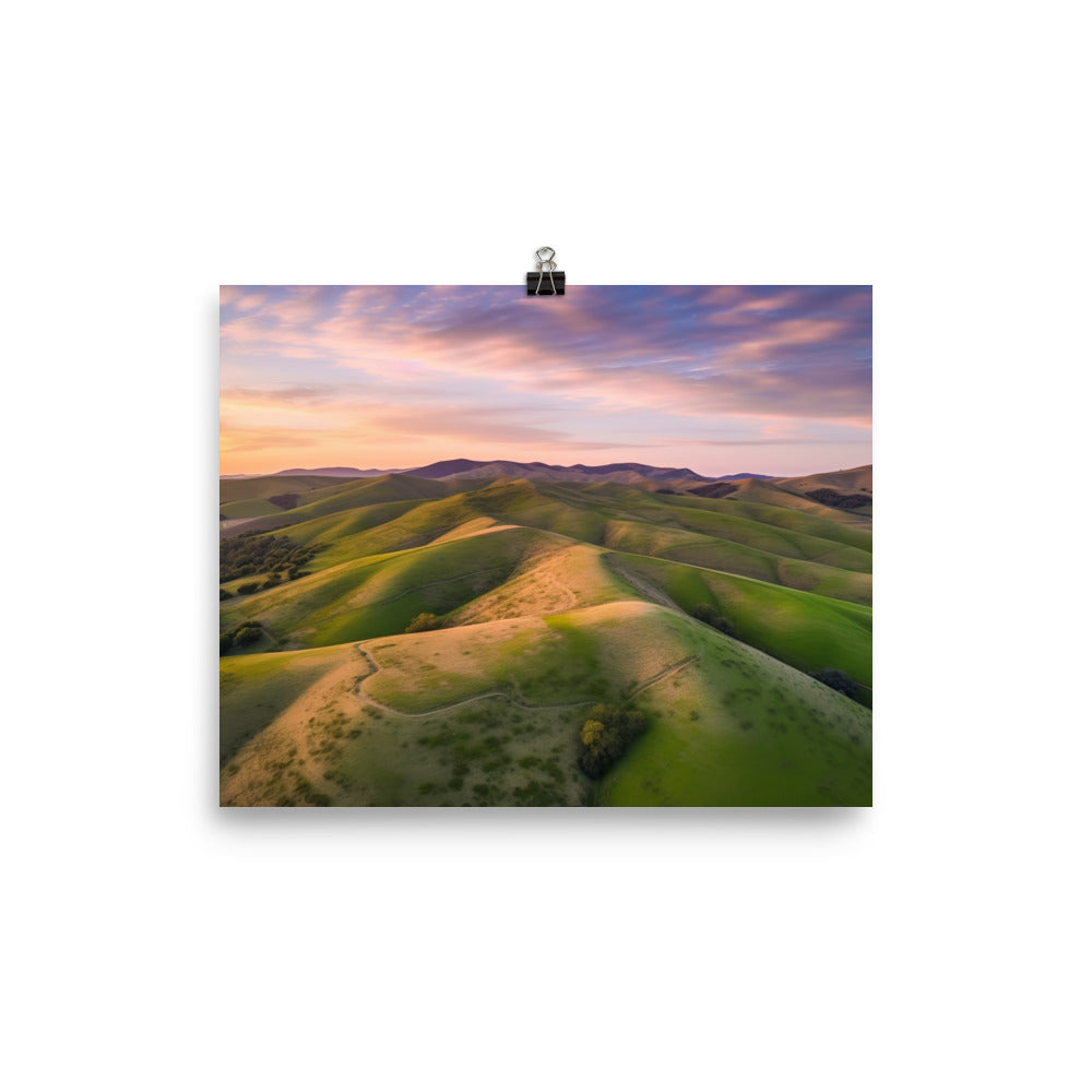 Gorgeous Rolling Hills photo paper poster - Posterfy.AI