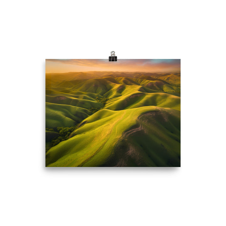 Gorgeous Rolling Hills photo paper poster - Posterfy.AI