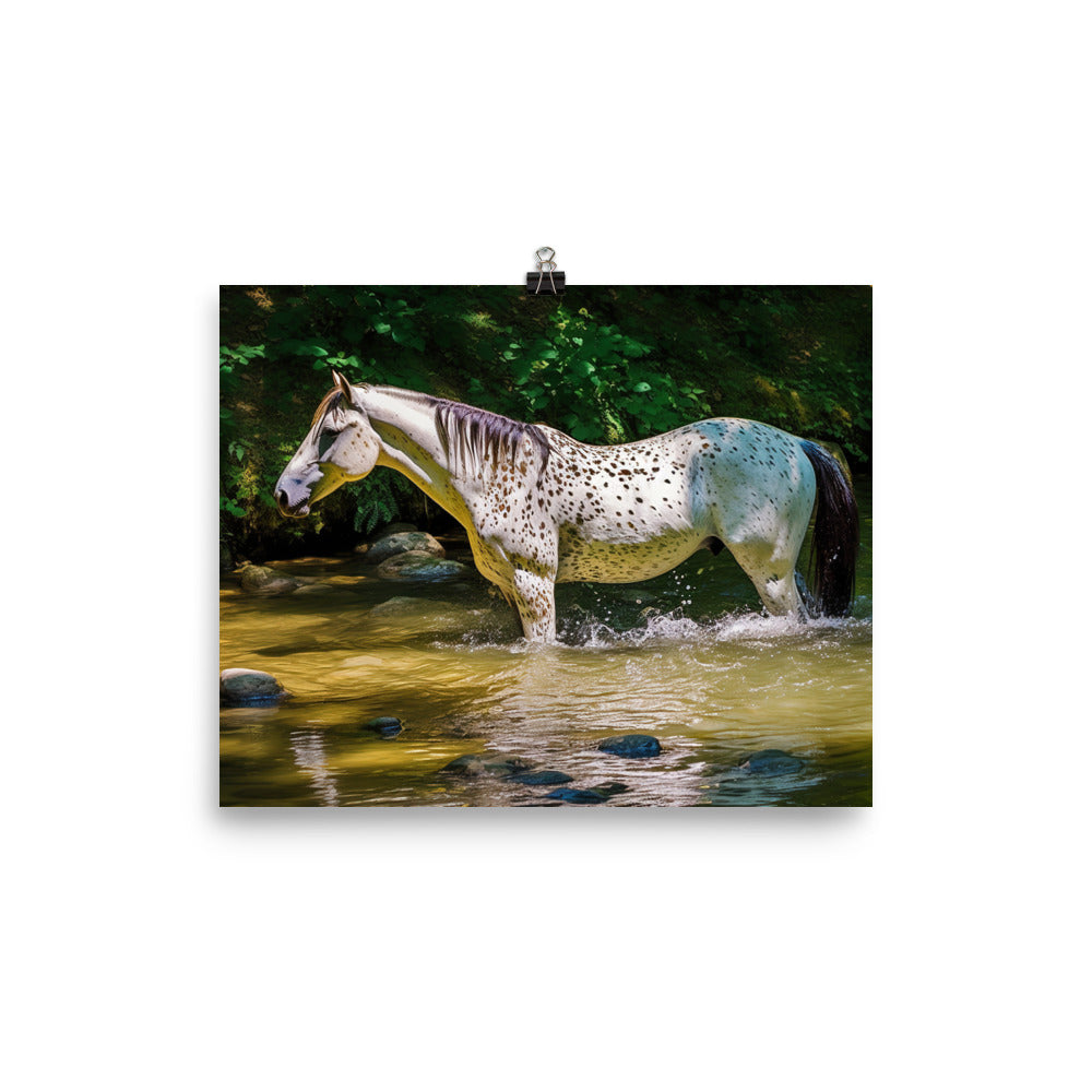 Dappled Appaloosa Horse photo paper poster - Posterfy.AI