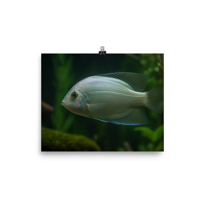Pearl Gourami Underwater Oasis photo paper poster - Posterfy.AI