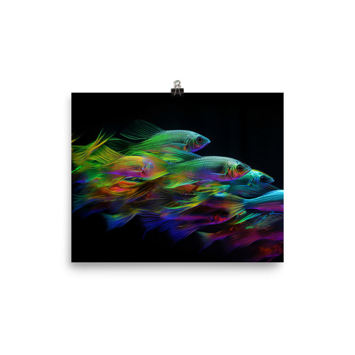 Mesmerizing Rainbow Fish photo paper poster - Posterfy.AI