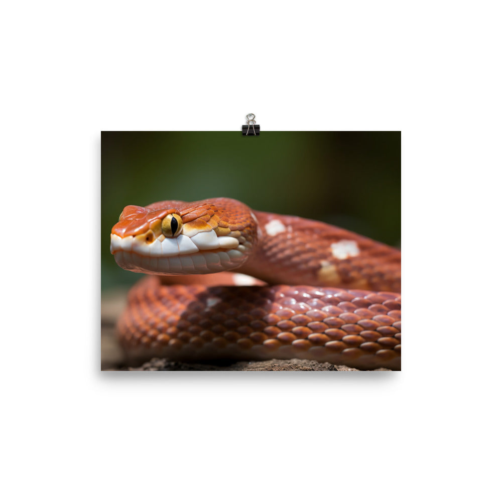 A Close-Up of a corn snake photo paper poster - Posterfy.AI