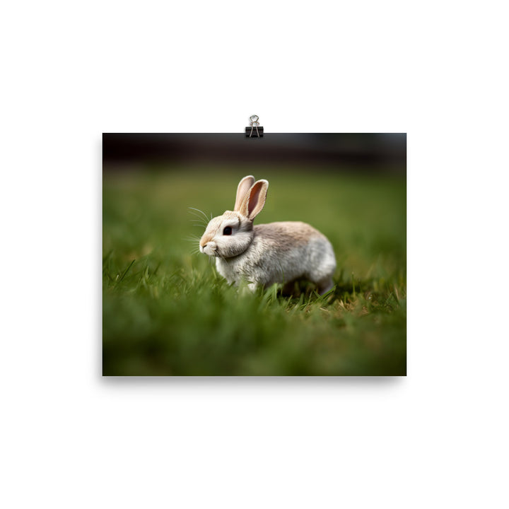 Mini Rex Bunny - Ready to Play photo paper poster - Posterfy.AI