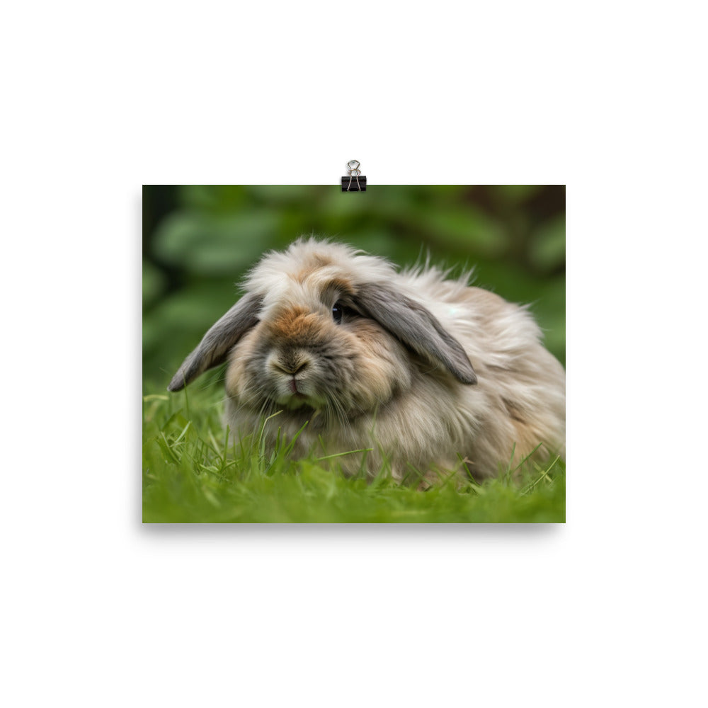 Fluffy American Fuzzy Lop photo paper poster - Posterfy.AI