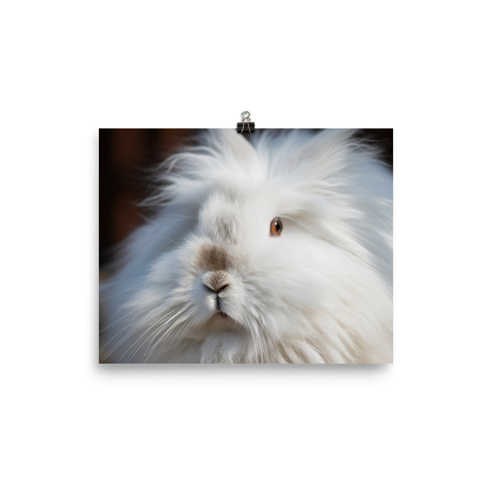 Angora Rabbit Portrait photo paper poster - Posterfy.AI