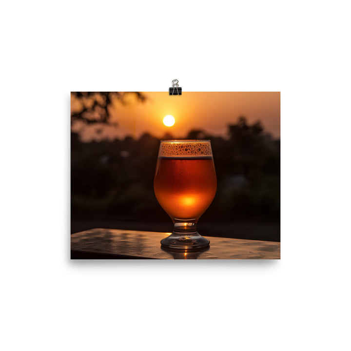 Sunset Sips photo paper poster - Posterfy.AI